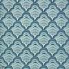 Calico Shell wallpaper-1838 wallcoverings-Aqua-Roll-Selected Wallpapers-Interiors