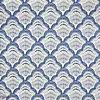 Calico Shell wallpaper-1838 wallcoverings-Cobalt-Roll-Selected Wallpapers-Interiors