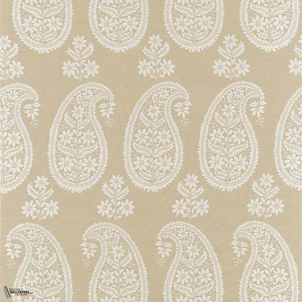 Campania Paisley wallpaper-Anna French-Beige-Roll-Selected Wallpapers-Interiors