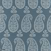 Campania Paisley wallpaper-Anna French-Blue-Roll-Selected Wallpapers-Interiors