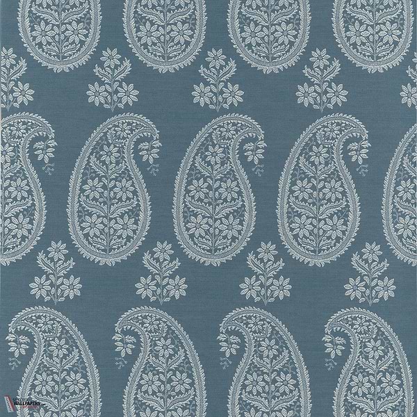 Campania Paisley wallpaper-Anna French-Blue-Roll-Selected Wallpapers-Interiors