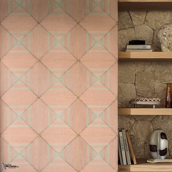 Carres Jalonnes Tapete-Elitis-Selected-Wallpapers-Interiors