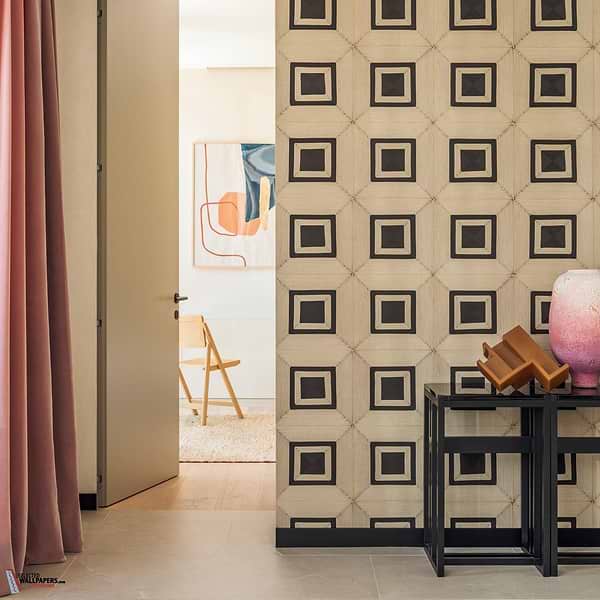 Carres Jalonnes Tapete-Elitis-Selected-Wallpapers-Interiors