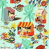 Carretto Del Cibo-Mind the Gap-wallpaper-Azzurro-300 cm (standaard)-Selected-Wallpapers-Interiors