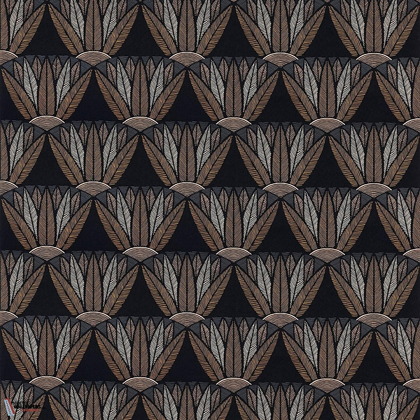 Castalia-wallpaper-Casamance-Noir/Mordoré-Roll-76161740-Selected Wallpapers