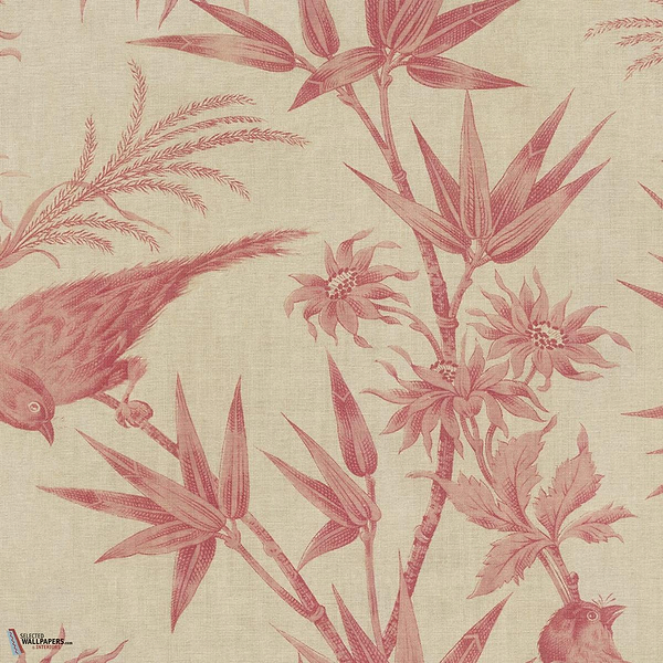 Celeste Mural behang-Sandberg-Red-Mattic-M2-Selected Wallpapers-Interiors