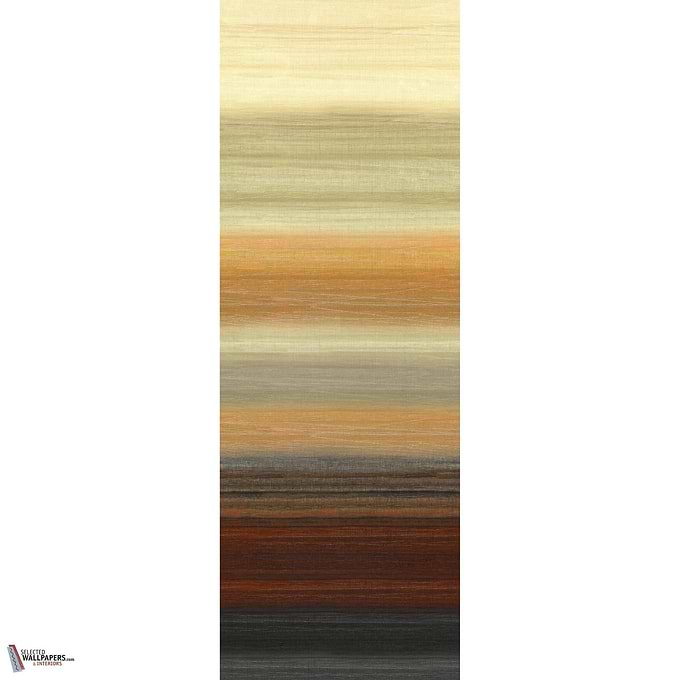 Chanderi Tapete-Masureel-Peach-Paneel-260 cm-Selected Wallpapers-Interiors