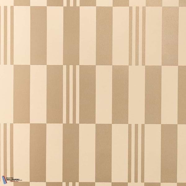 Checkerboard Metallic Wallcovering-Kirkby Design-wallpaper-Champagne-Roll-Selected Wallpapers