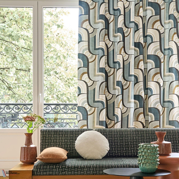 Chicago fabric-Camengo-Selected Wallpapers-Interiors
