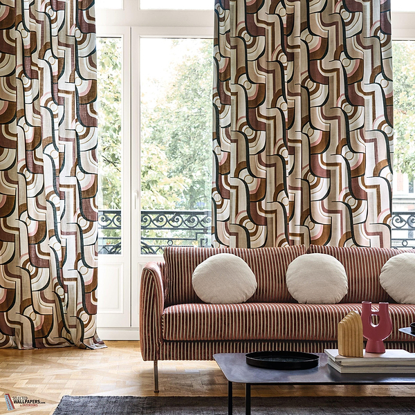 Chicago fabric-Camengo-Selected Wallpapers-Interiors