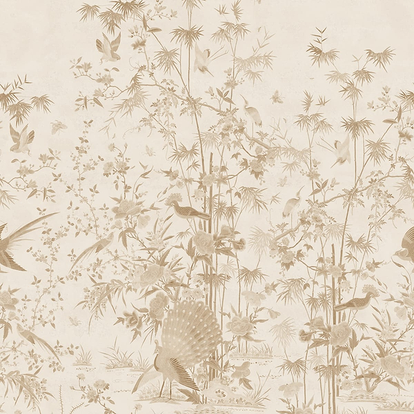 Chinoiserie Garden behang-Sandberg-Beige-Mattic-M2-Selected Wallpapers-Interiors