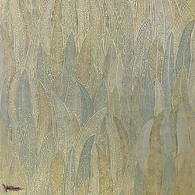 Cinerea-Casamance-wallpaper-Vert de Gris/Dore-Roll-Selected Wallpapers