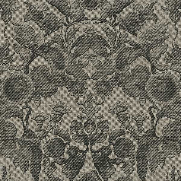 Coccinella Bella Jacquard-Moooi-wallpaper-Black & Ebony-Meter (M1)-Selected-Wallpapers-Interiors
