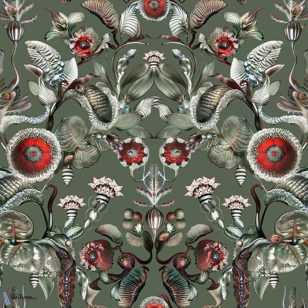 Coccinella Bella-Moooi-Tapete-Sage Green-Meter (M1)-Selected-Wallpapers-Interiors