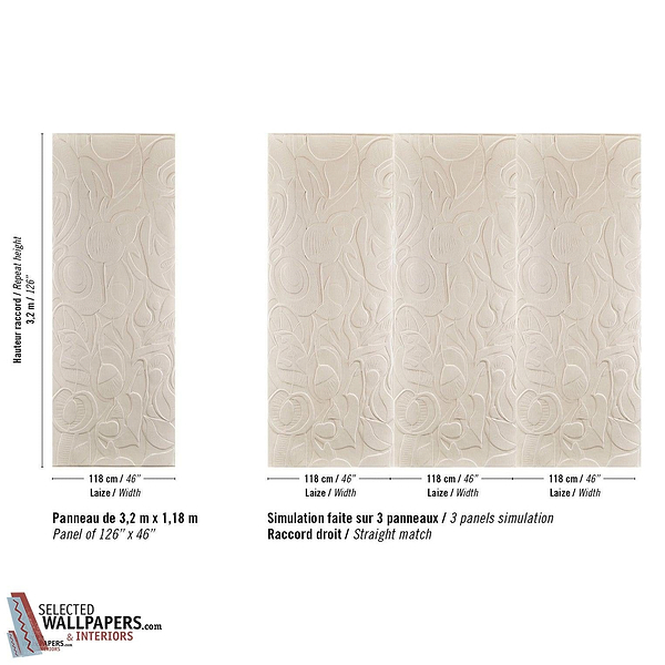 Colosse Frutier Lin wallpaper-Elitis-Selected-Wallpapers-Interiors