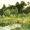 Colvert Tapete-Casamance-Tapete-Olive-Set-Selected Wallpapers