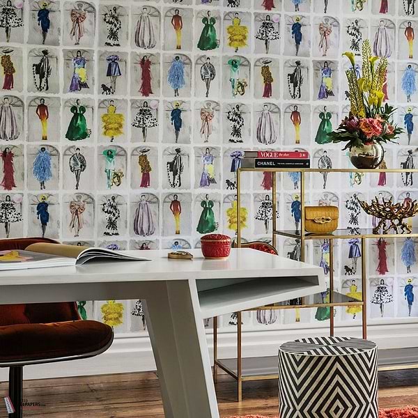 Couture Carousel windows behang-Cole & Son-Selected Wallpapers-Interiors