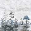 Cumbria Mural wallpaper-Anna French-Spa blue on pearl-Set-Selected Wallpapers-Interiors