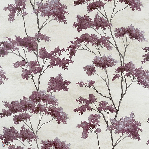 Dalton wallpaper-Anna French-Eggplant on pearl-Roll-Selected Wallpapers-Interiors