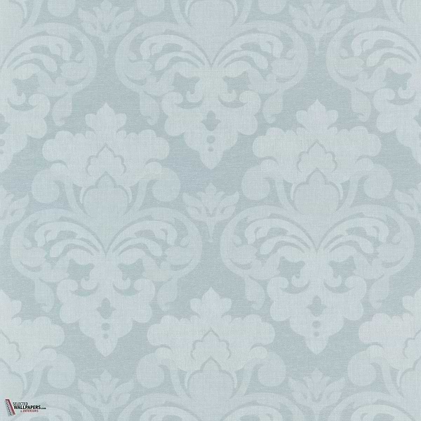 Darcy Damask wallpaper-Anna French-Soft blue-Roll-Selected Wallpapers-Interiors