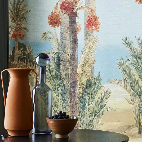 Date Palm wallpaper-1838 wallcoverings-Selected Wallpapers-Interiors