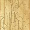 Deco Moon wallpaper-Thibaut-Gold-Roll-Selected Wallpapers-Interiors