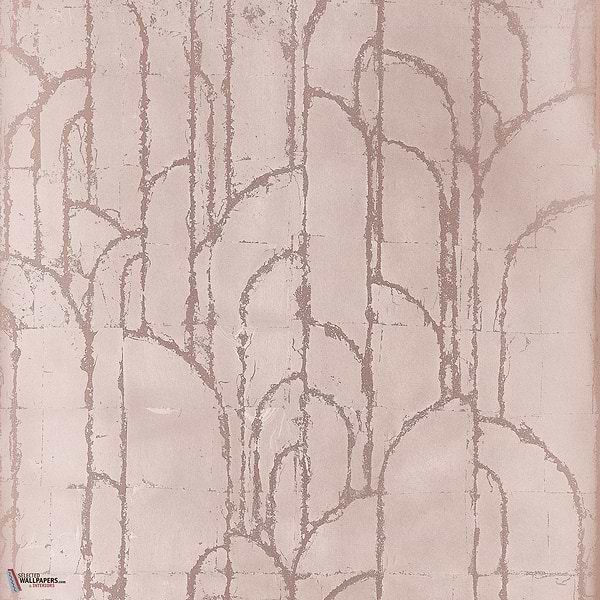 Deco Moon wallpaper-Thibaut-Rose gold-Roll-Selected Wallpapers-Interiors