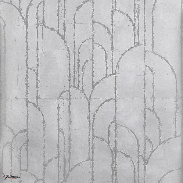 Deco Moon wallpaper-Thibaut-Silver-Roll-Selected Wallpapers-Interiors