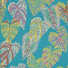 Delila Tapete-Thibaut-Turquoise-Rolle-Selected Wallpapers-Interiors