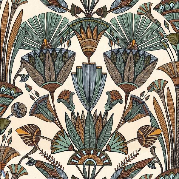 Denderah-wallpaper-Casamance-Blanc/Multico-Roll-76130202-Selected Wallpapers