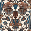 Denderah-wallpaper-Casamance-Crème/Terracotta-Roll-76130712-Selected Wallpapers