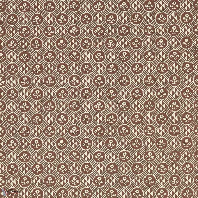 Diamonds & Flowers wallpaper-Zoffany-Bordeaux-Roll-Selected Wallpapers-Interiors