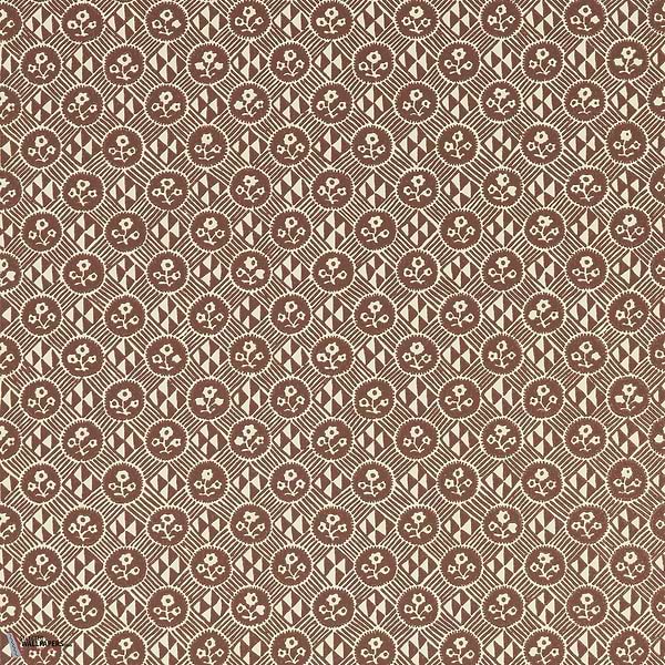 Diamonds & Flowers wallpaper-Zoffany-Bordeaux-Roll-Selected Wallpapers-Interiors