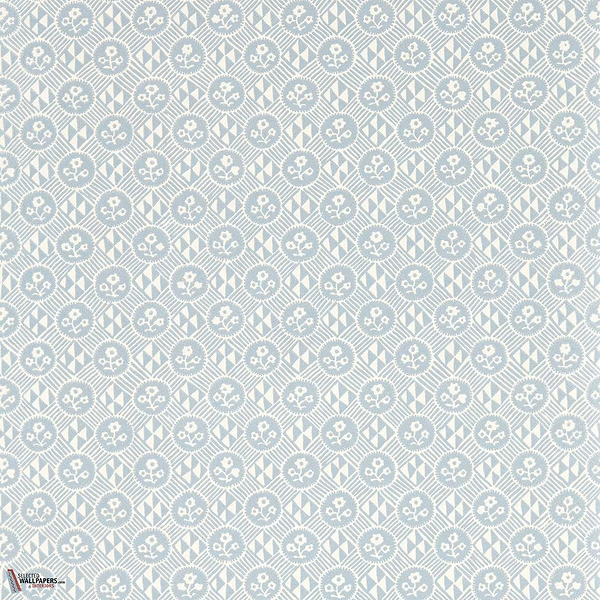 Diamonds & Flowers wallpaper-Zoffany-Shetland-Roll-Selected Wallpapers-Interiors