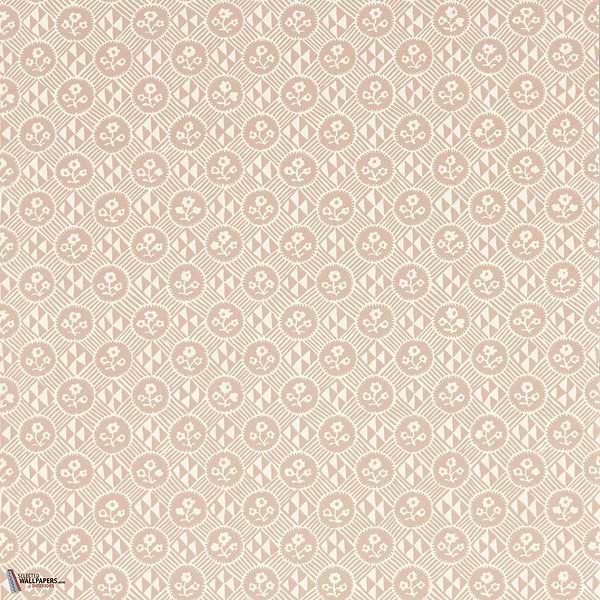 Diamonds & Flowers wallpaper-Zoffany-Tuscan pink-Roll-Selected Wallpapers-Interiors