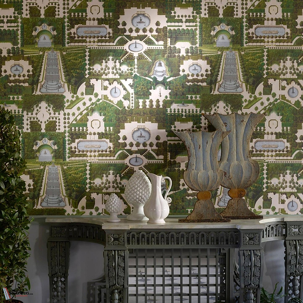 Domaine Royal wallpaper-Pierre Frey-Selected Wallpapers-Interiors