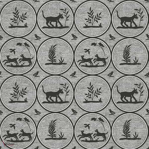 Dooley wallpaper-Thibaut-Black-Roll-Selected Wallpapers-Interiors