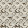 Dooley wallpaper-Thibaut-Brown-Roll-Selected Wallpapers-Interiors