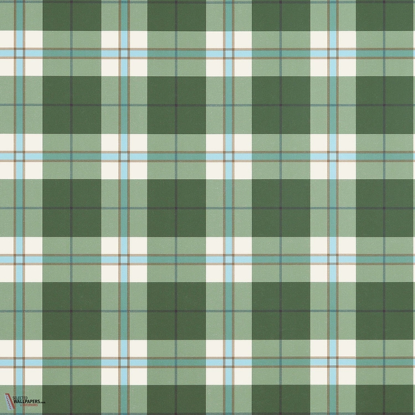 Douglas Plaid Tapete-Thibaut-Green-Rolle-Selected-Wallpapers-Interiors