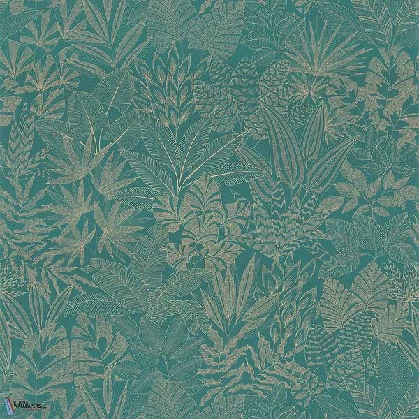 Doum-wallpaper-Casamance-Emeraude/Doré-Roll-76151528-Selected Wallpapers