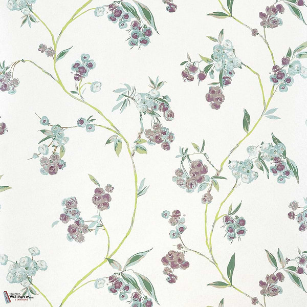 Edo Bloom wallpaper-Anna French-Lavender on pearl-Roll-Selected Wallpapers-Interiors