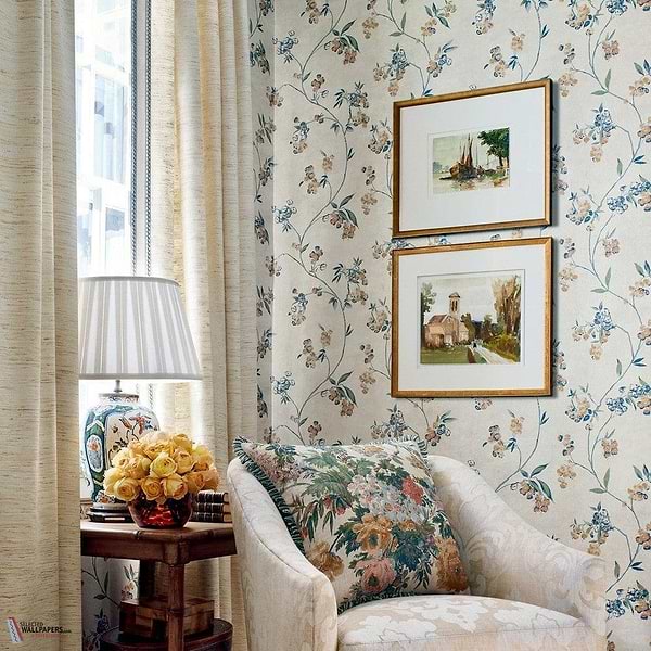 Edo Bloom wallpaper-Anna French-Selected Wallpapers-Interiors
