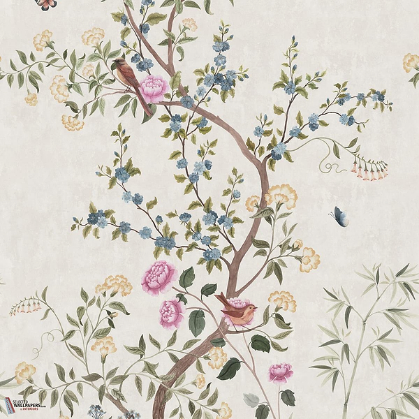 Eleonora behang-Sandberg-Green-Mattic-M2-Selected Wallpapers-Interiors