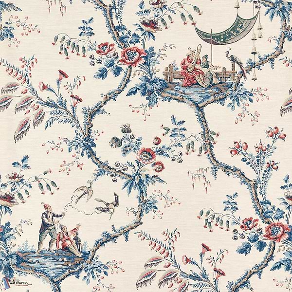 Emperor's Musician-Tapete-Zoffany-Indigo-Meter (M1)-313050-Selected Wallpapers