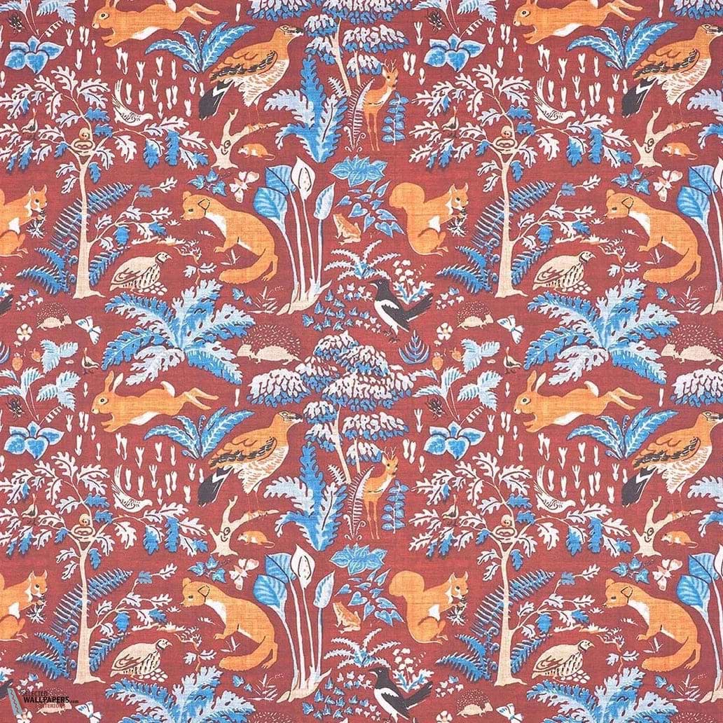 En Foret wallpaper-Pierre Frey-Ocre-Meter (M1)-Selected-Wallpapers-Interiors