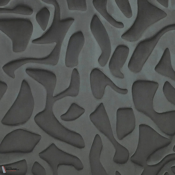 Erosion wallpaper-Casamance-Carbone-Meter (M1)-Selected Wallpapers-Interiors
