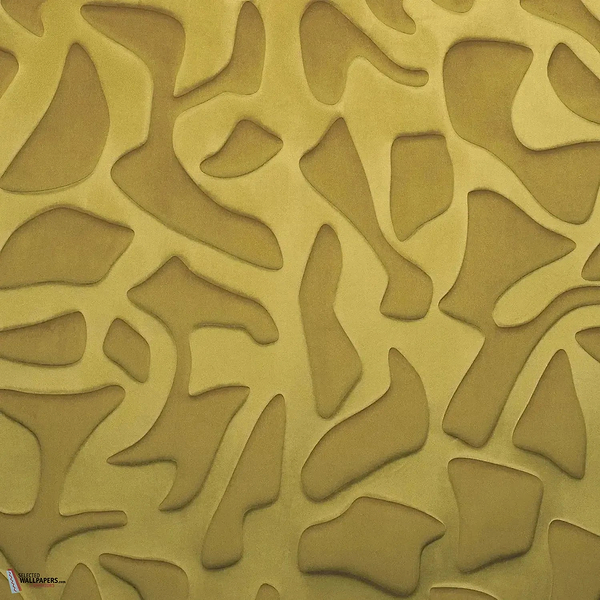 Erosion wallpaper-Casamance-Vert Olive-Meter (M1)-Selected Wallpapers-Interiors