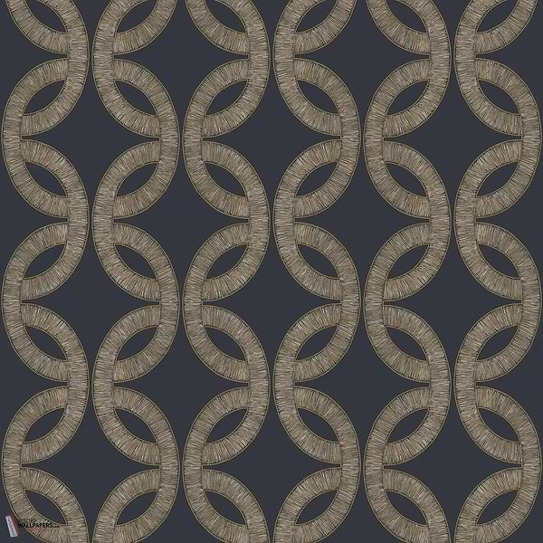 Etienne wallpaper-Casamance-Encre/Dore-Roll-Selected Wallpapers-Interiors