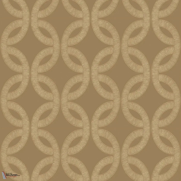 Etienne wallpaper-Casamance-Praline/Dore-Roll-Selected Wallpapers-Interiors