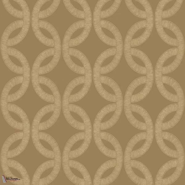 Etienne wallpaper-Casamance-Praline/Dore-Roll-Selected Wallpapers-Interiors